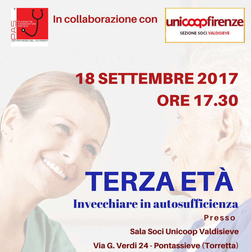 Come invecchiare in autosufficienza? Se ne parla il 18 settembre a Pontassieve con Pas Welfare